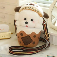 Tea Cup Dog Bag Plushie - Bear Hugs