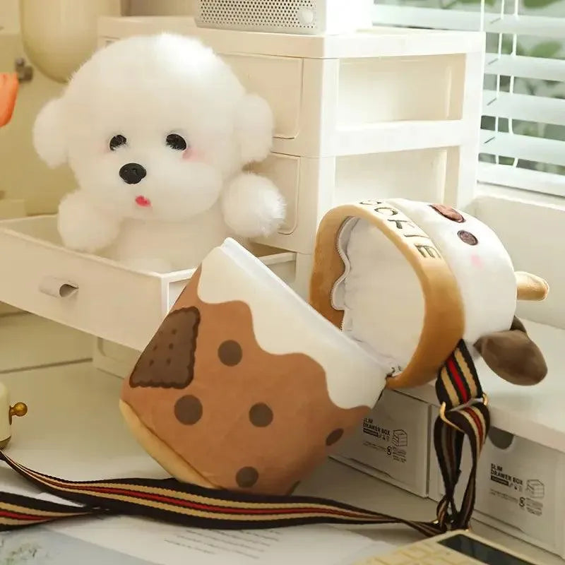 Tea Cup Dog Bag Plushie - Bear Hugs