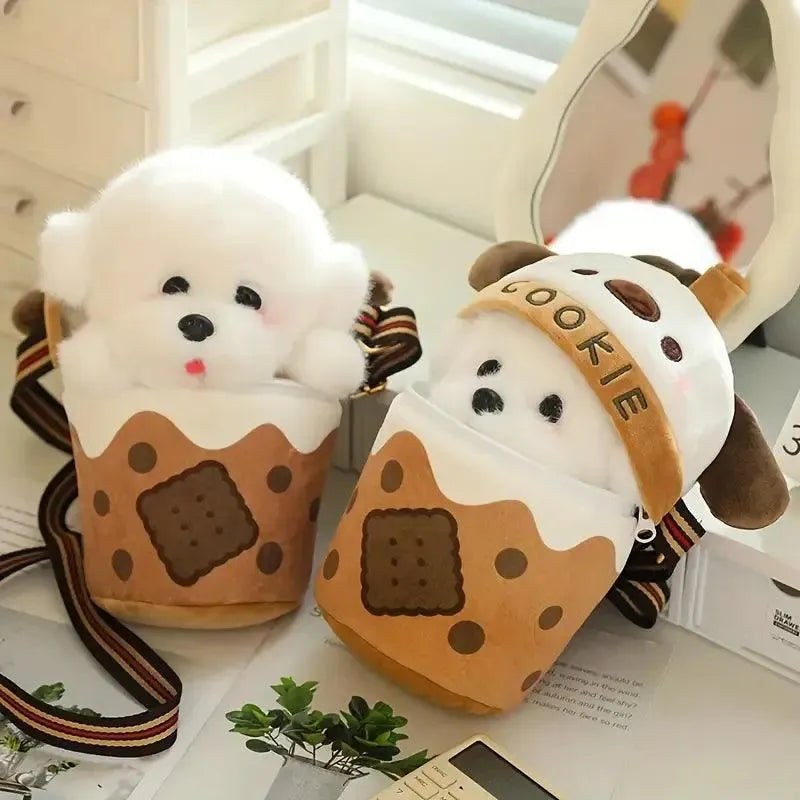 Tea Cup Dog Bag Plushie - Bear Hugs