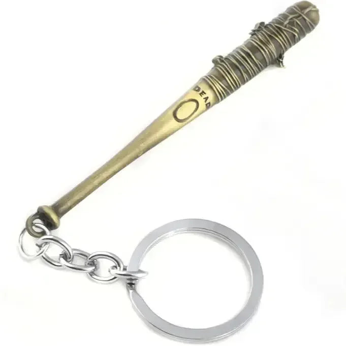 Negan Baseball Bat Metal Keychain