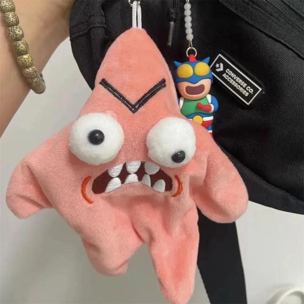 Thrashing Motion Grumpy Patrick Star Keychain - Bear Hugs