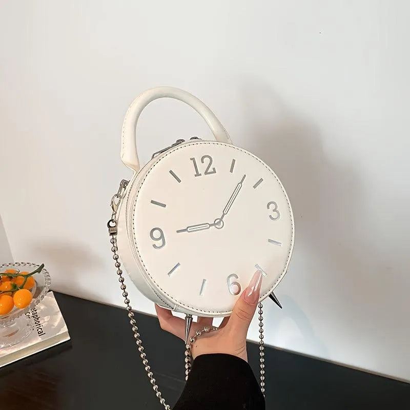 Timeless Round Clock Handbag - Bear Hugs