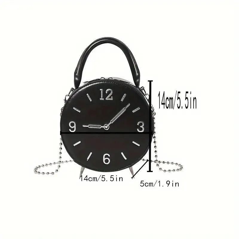 Timeless Round Clock Handbag - Bear Hugs