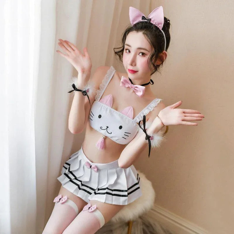 Tiny Kitten Lingerie Set - Bear Hugs