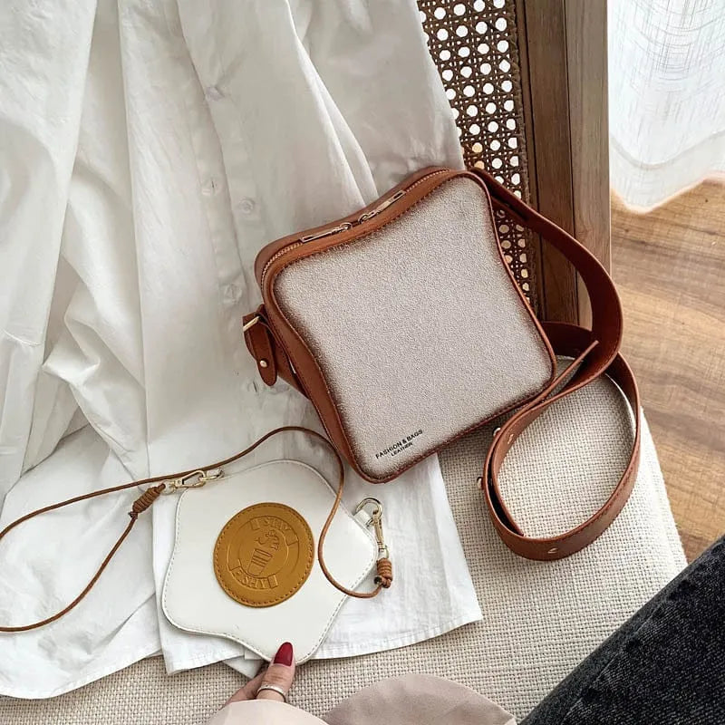 Toast PU Leather Crossbody Bag - Bear Hugs