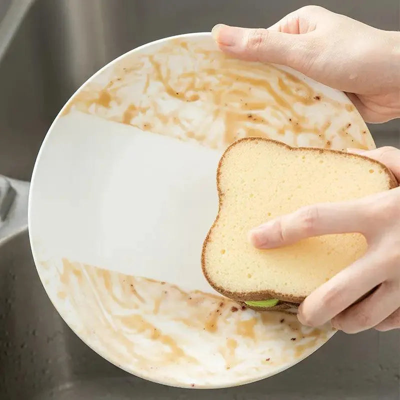 Toast Sandwich Dishwashing Sponge Scrub Wipe - Bear Hugs