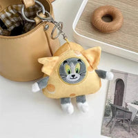 Tom & Jerry Cheese Block Plush Keychain - Bear Hugs