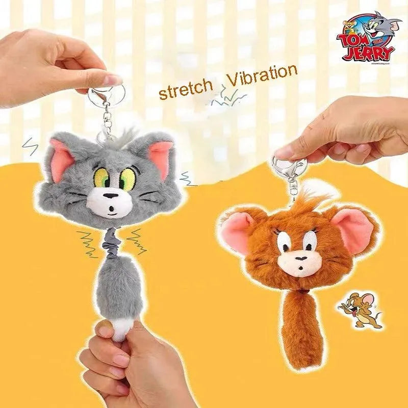 Tom & Jerry Vibrating Plush Keychain - Bear Hugs