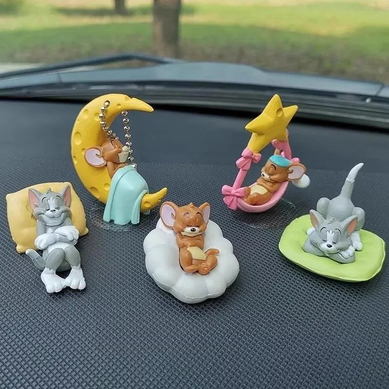 Tom Cat and Jerry Mouse Mini Car Ornament - Bear Hugs