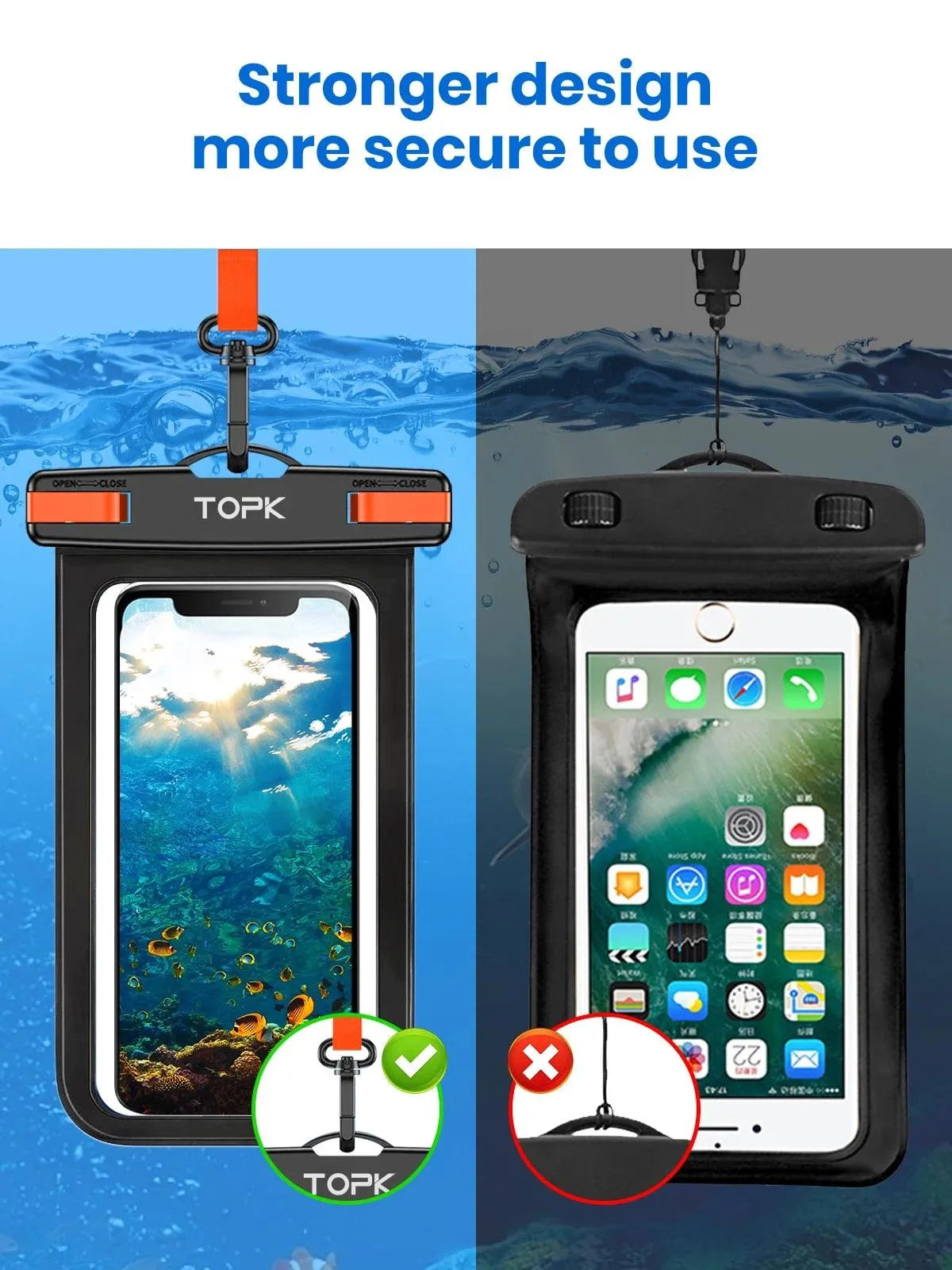 TOPK E01 Waterproof Phone Pouch - Bear Hugs