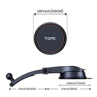 TOPK N52 Magnetic Car Phone Holder For Dashboard - Bear Hugs