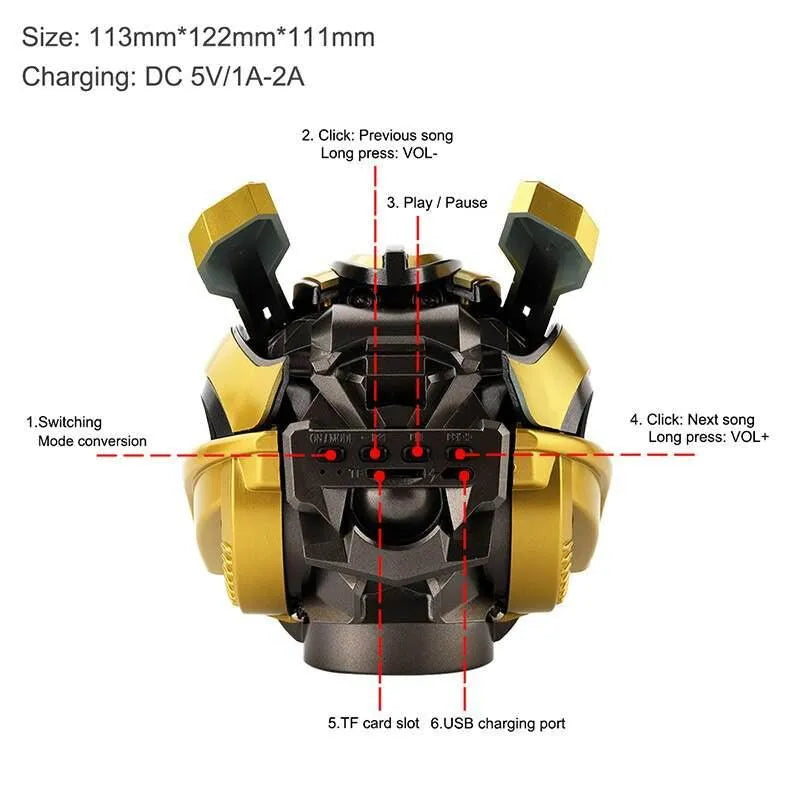 Transformers Bumblebee Bluetooth Speaker - Bear Hugs