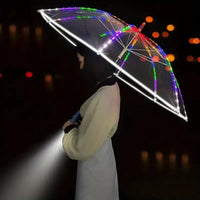 Transparent LED Light-Up Umbrella - Bear Hugs