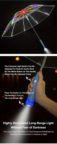 Transparent LED Light-Up Umbrella - Bear Hugs