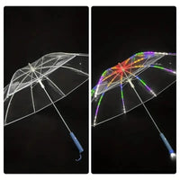 Transparent LED Light-Up Umbrella - Bear Hugs