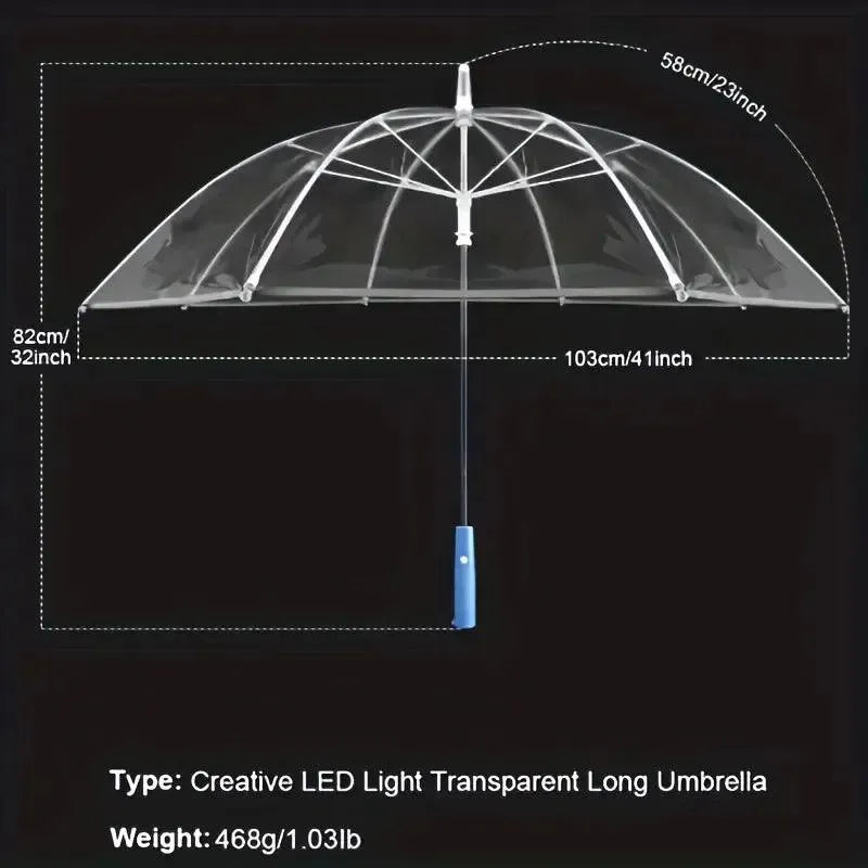 Transparent LED Light-Up Umbrella - Bear Hugs