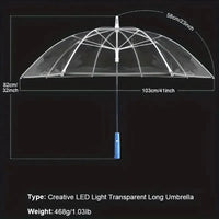 Transparent LED Light-Up Umbrella - Bear Hugs