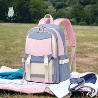 Trendy Pastel Hues Student Backpack - Bear Hugs