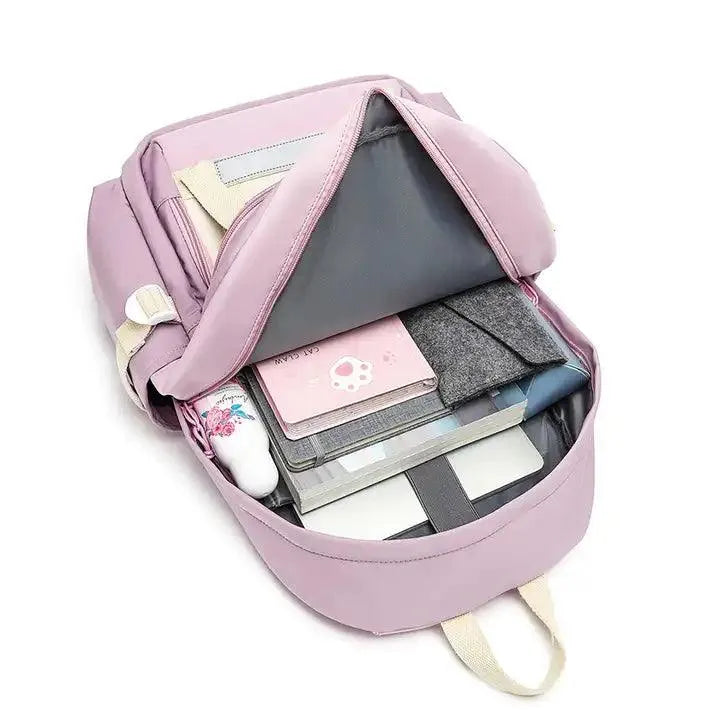 Trendy Pastel Hues Student Backpack - Bear Hugs