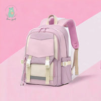 Trendy Pastel Hues Student Backpack - Bear Hugs