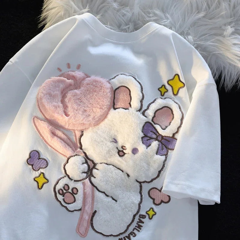 Tulip Bunny Fluffy Tee - Bear Hugs