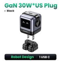 UGREEN 65W Mini Robot GAN Charger - Bear Hugs