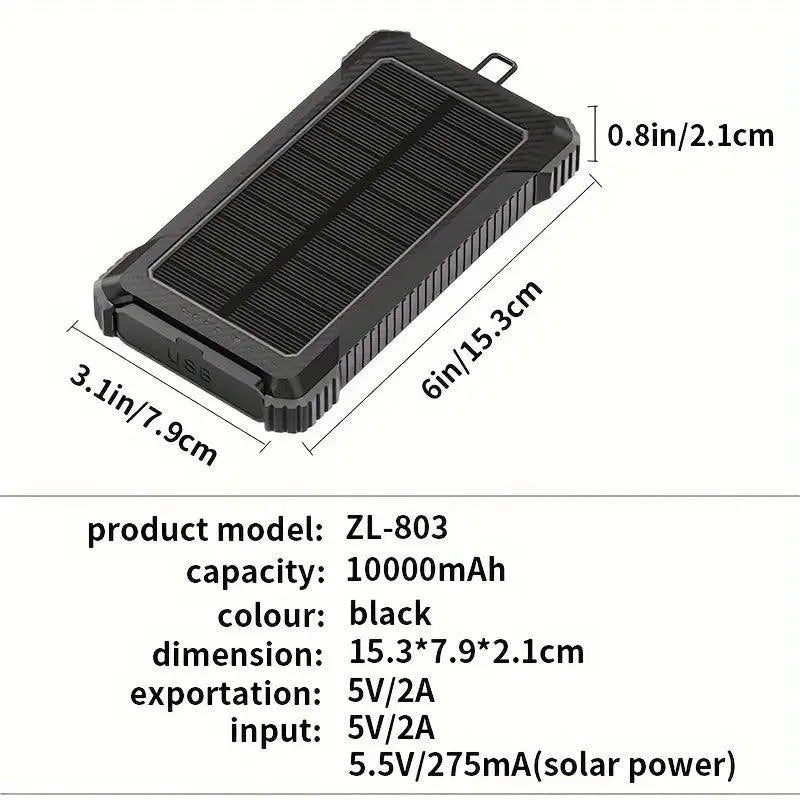 Ultimate Portable Solar Power Bank (10000 mAh) - Bear Hugs