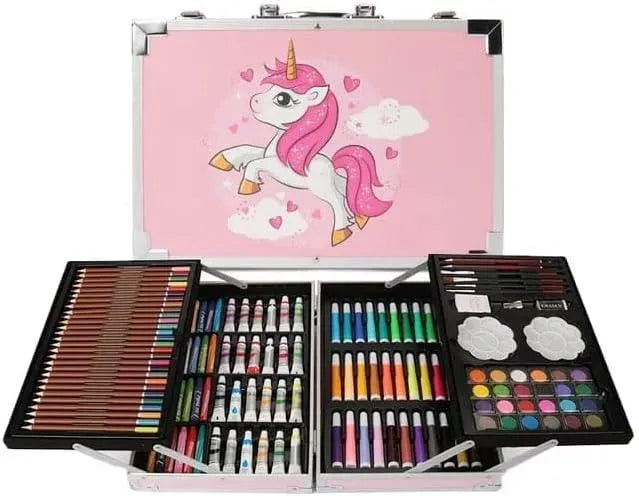 Unicorn Themed Art Suitcase (145 pcs) - Bear Hugs