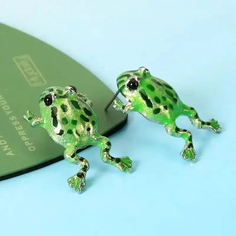 Unique Frog Shaped Stud Earrings - Bear Hugs