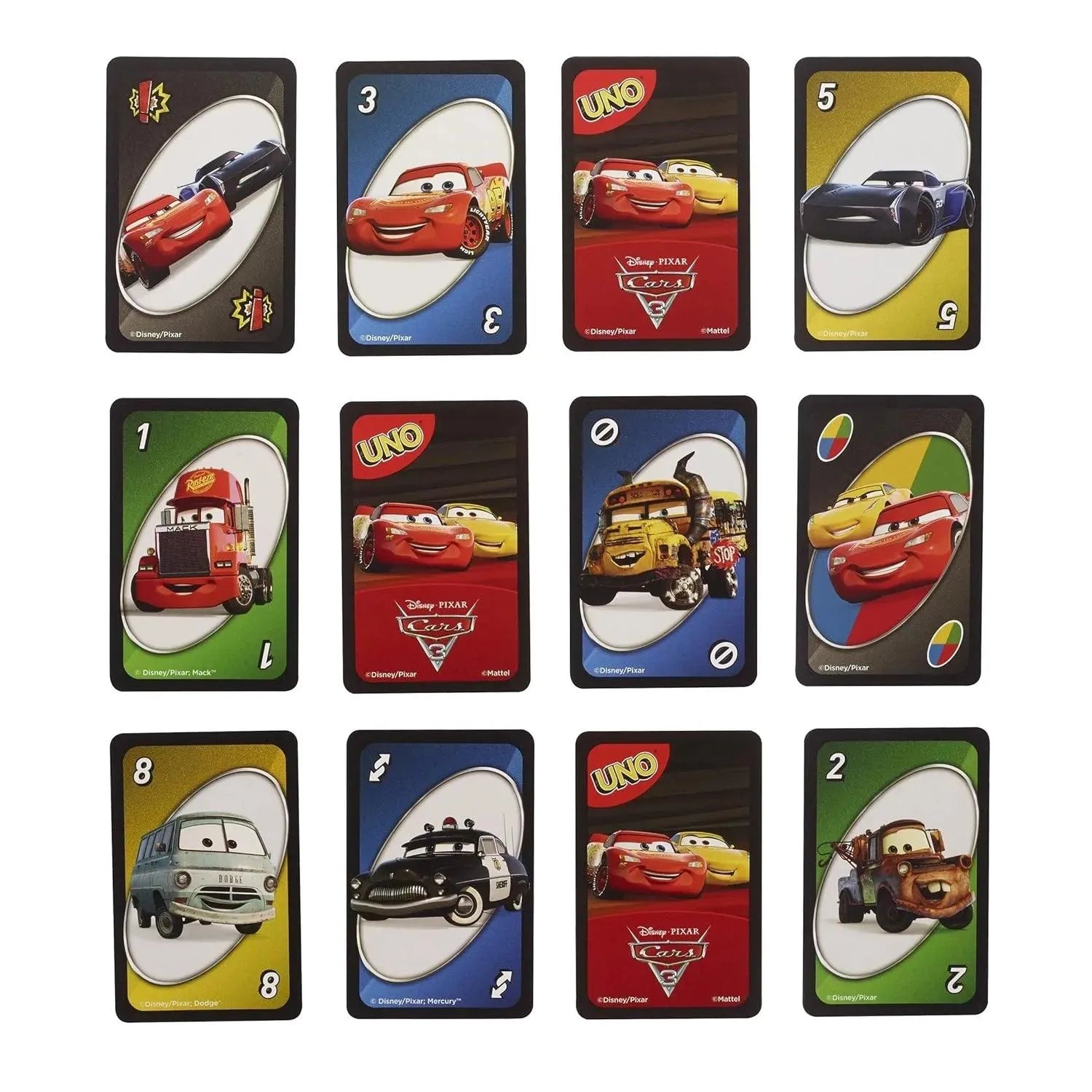 UNO Cars 3 Card Game - Bear Hugs