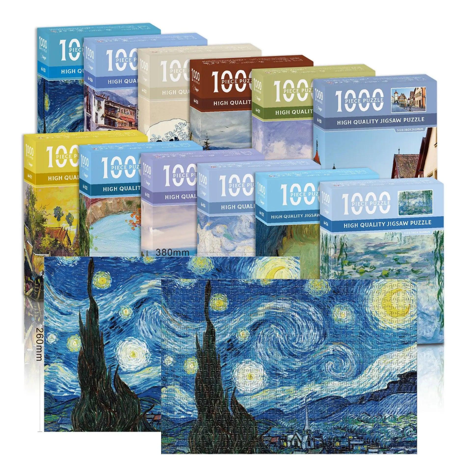 Van Gogh The Starry Night Mini Puzzle - Bear Hugs