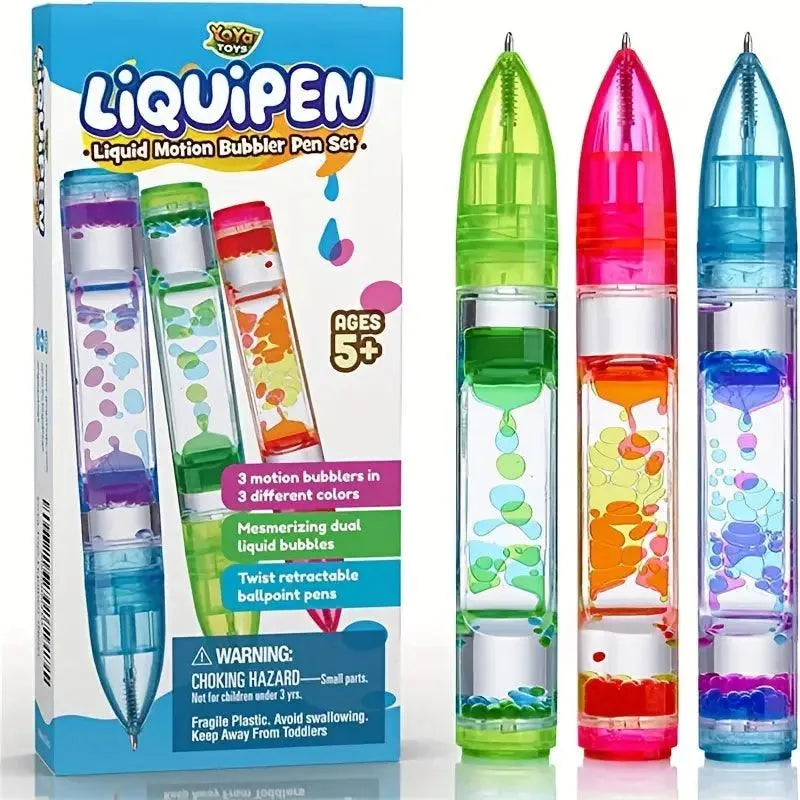 Vibrant Oil Ink Drop Decompression Pen - Bear Hugs