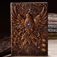 Vintage Retro Dragon Phoenix Journal - Bear Hugs