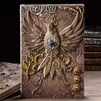 Vintage Retro Dragon Phoenix Journal - Bear Hugs