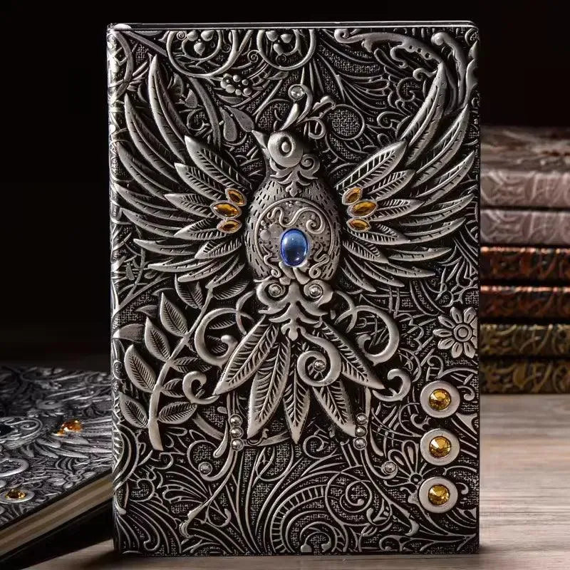 Vintage Retro Dragon Phoenix Journal - Bear Hugs