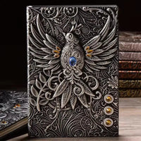 Vintage Retro Dragon Phoenix Journal - Bear Hugs