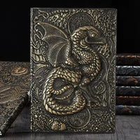 Vintage Retro Dragon Phoenix Journal - Bear Hugs