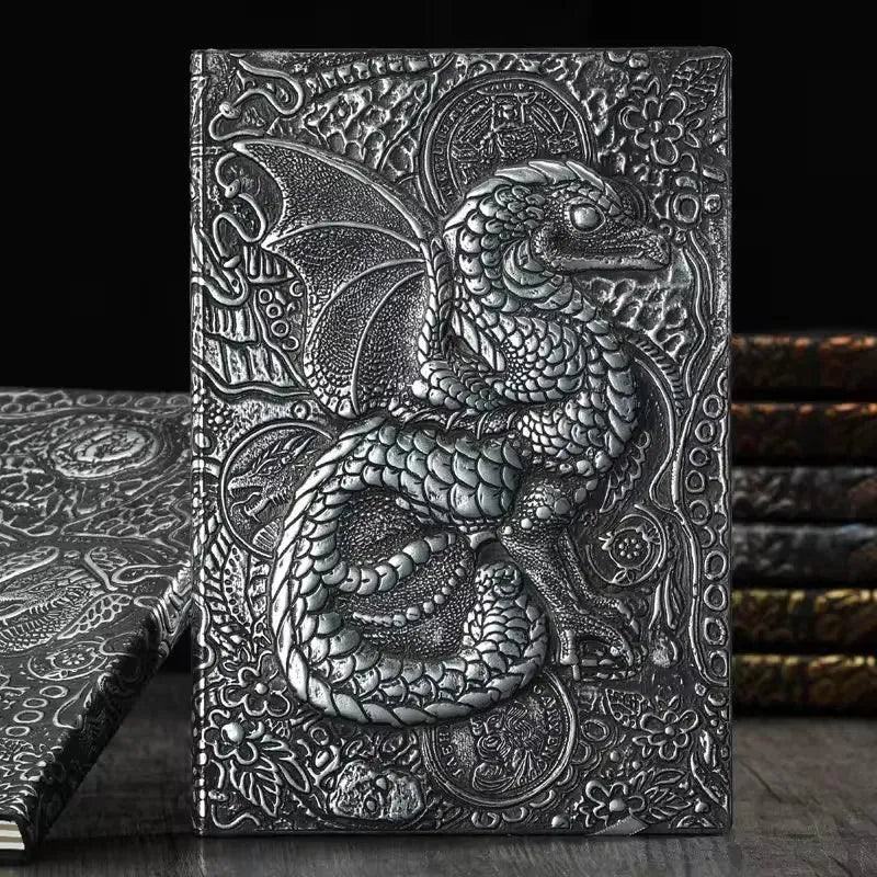 Vintage Retro Dragon Phoenix Journal - Bear Hugs