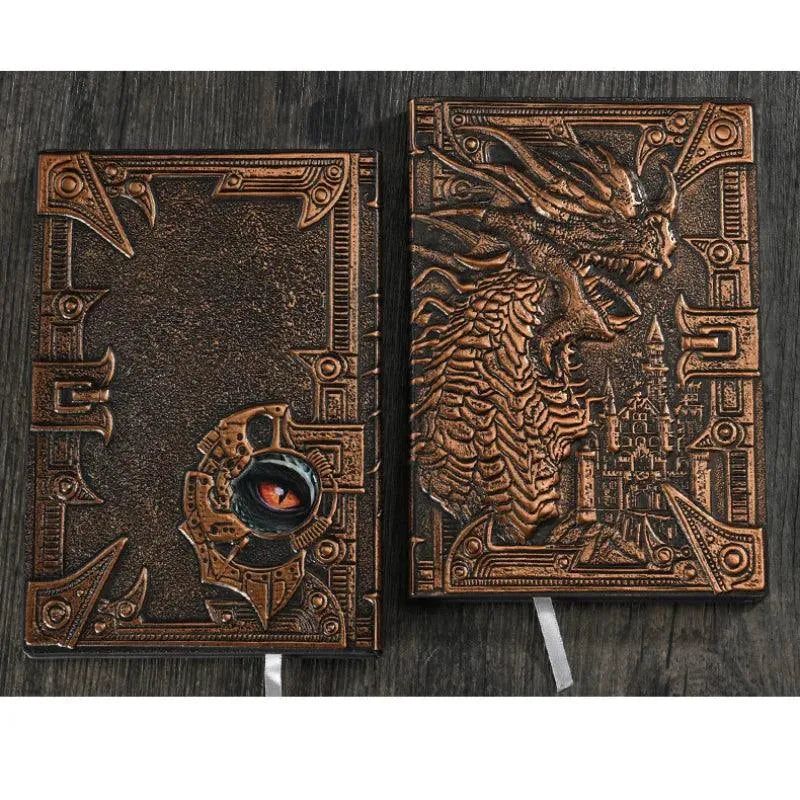 Vintage Retro Dragon Phoenix Journal - Bear Hugs