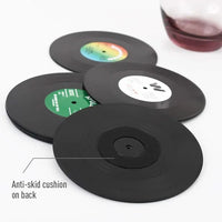 Vinyl Record Coffee Coasters (set of 6) - Bear Hugs