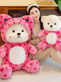 Pink Love Hooded Lena Bear Plushie (45 cm)