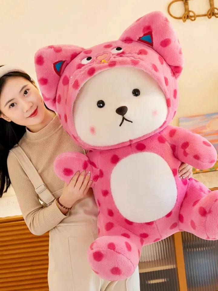 Pink Love Hooded Lena Bear Plushie (45 cm)