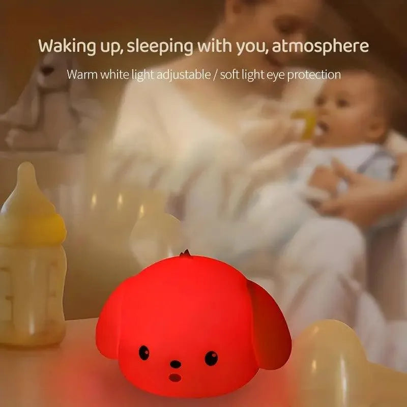 Warm Silicon Puppy Night Lamp - Bear Hugs