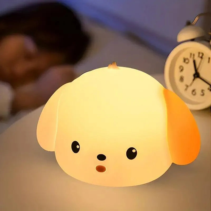 Warm Silicon Puppy Night Lamp - Bear Hugs