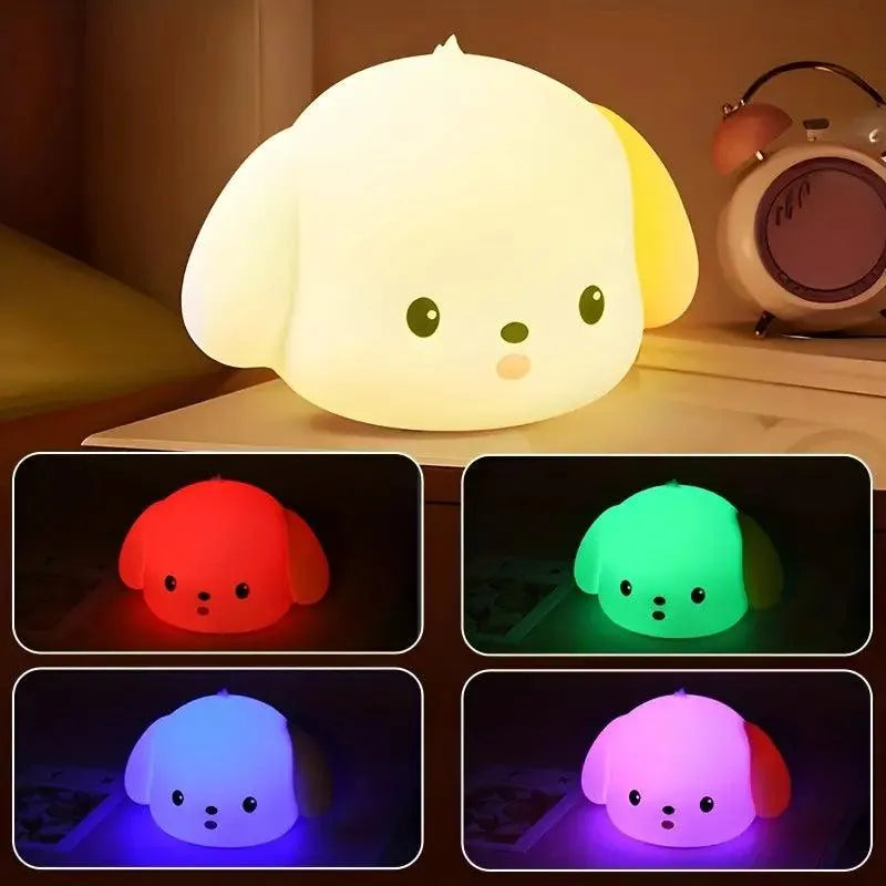 Warm Silicon Puppy Night Lamp - Bear Hugs