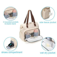 Waterproof Multi-functional Compact Mommy Bag - Bear Hugs