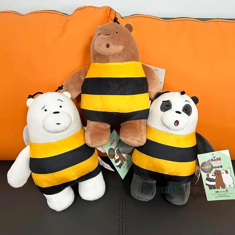 We Bare Bears Bee Plushies (20 cm) - Bear Hugs