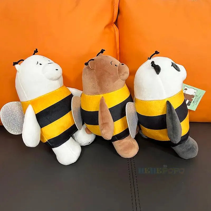 We Bare Bears Bee Plushies (20 cm) - Bear Hugs