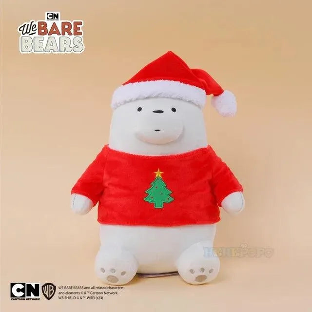 We Bare Bears Christmas Edition Plushies (25 cm) - Bear Hugs