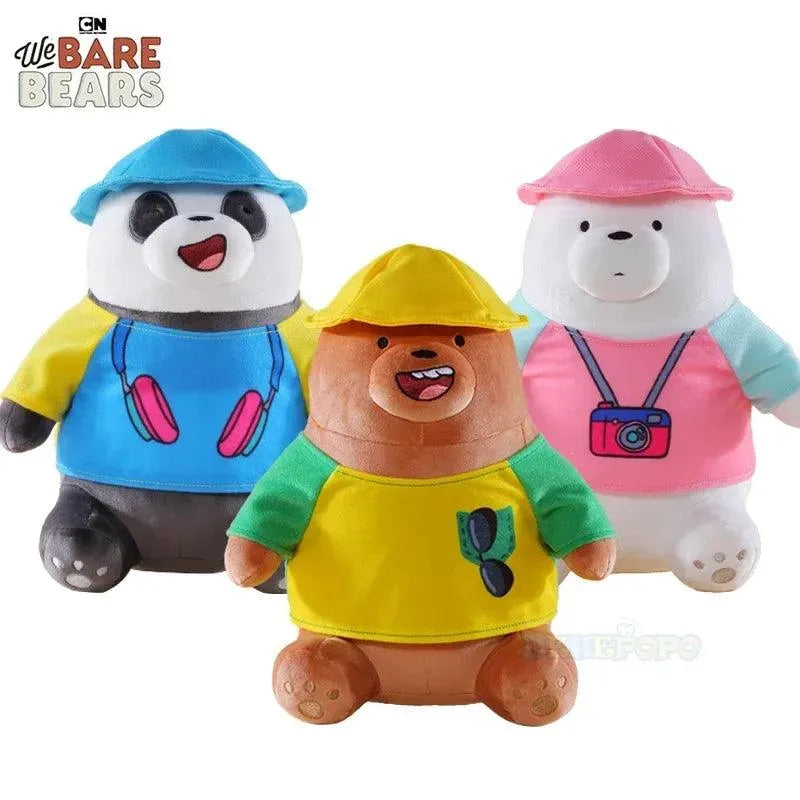 We Bare Bears Field Trip Edition Plushies (25 cm) - Bear Hugs